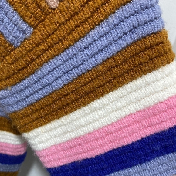 Madewell XXS Colorful Striped Cardigan Button Wool Blend Springview Card… - Picture 9 of 9